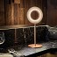 Lens Circular Table Lamp - Gold