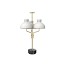 Arenzano Tre Fiamme Table Lamp - Marquinia Marble