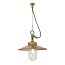 Well Glass Pendant With Visor - Clear Glass IP44