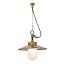 Well Glass Pendant With Visor - Frosted Glass IP44