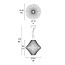 Fili Suspension Lamp - D049/1 01 Rhombus
