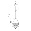 Balloton Suspension Lamp - 7212/1 Acorn Mini