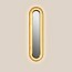 Lens Super Oval Wall Lamp - Gold