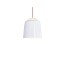 Teodora S3 Suspension Lamp With Covering in Red Fabric