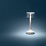 Bon Jour Unplugged table Lamp - Matt Chrome