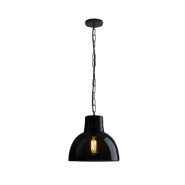 Glass York Large Pendant With Anthracite Glass