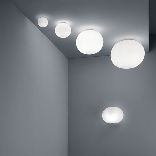 White Glo-Ball Wall (LED, Non-Dimmable) by Flos