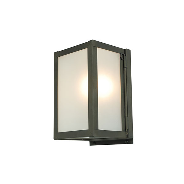 Miniature Box Wall Lamp With Frosted Glass