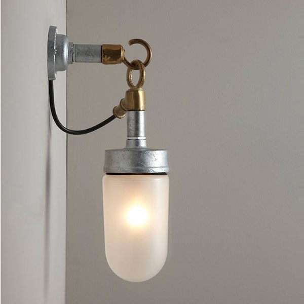 Well Glass Wall Lamp With Frosted Glass