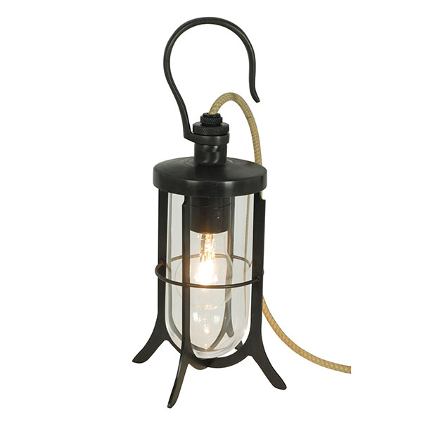 Ship's Hook Lamp With Clear Glass