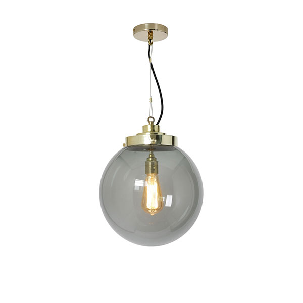 Globe Medium Pendant With Anthracite Glass