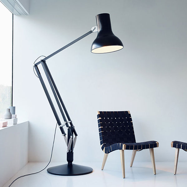 Slate Grey Type 75 Giant Floor Lamp Led Non Dimmable By Anglepoise Type 75 Giant Floor Lamp Led, Slate Floor Lamps