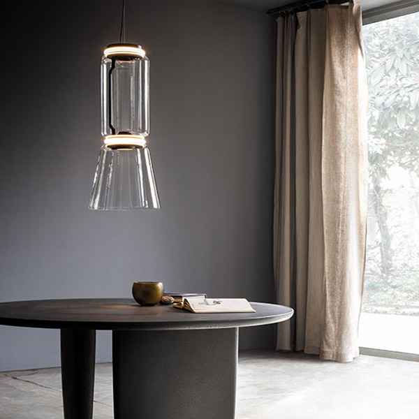 Noctambule 1 Low Cylinder and Cone Suspension Lamp