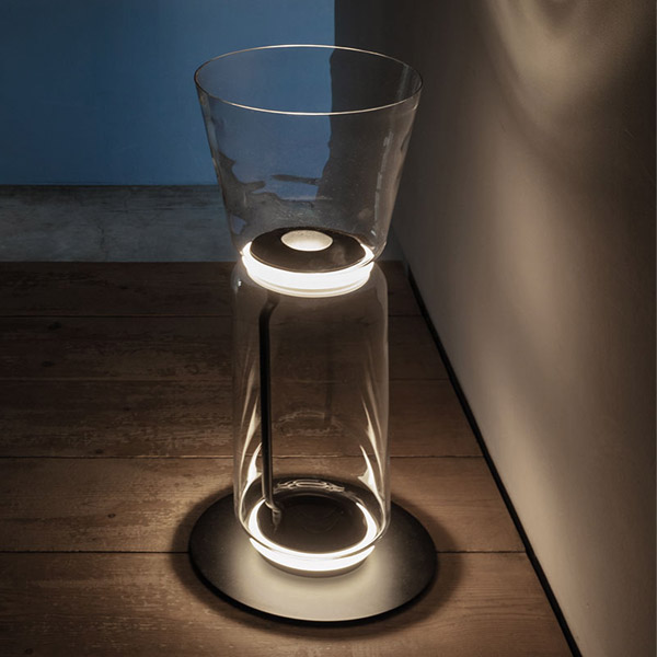 Noctambule 1 High Cylinders Cone Small Base Floor Lamp