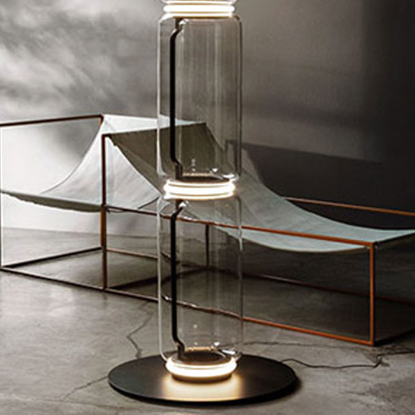 Noctambule 2 High Cylinders Small Base Floor Lamp