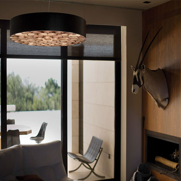 Spiro Medium Pendant - Matt Black