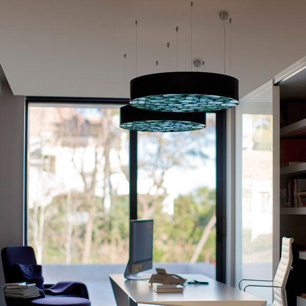 Spiro Medium Pendant - Matt White