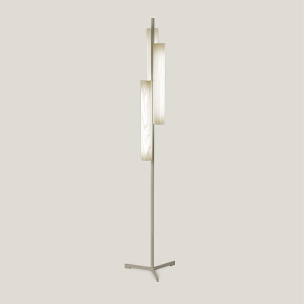 Matt Ivory White Black Note Triplet Floor Lamp Led Dimmable By Lzf Matt Ivory White Black Note, 2 Bulb Torchiere Floor Lamp