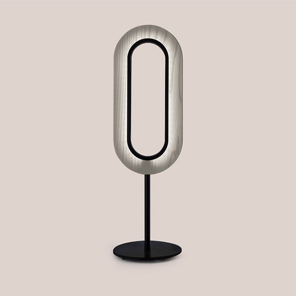 Lens Oval Table Lamp - Matt Black