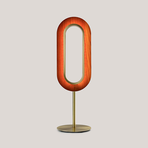 Lens Oval Table Lamp - Gold