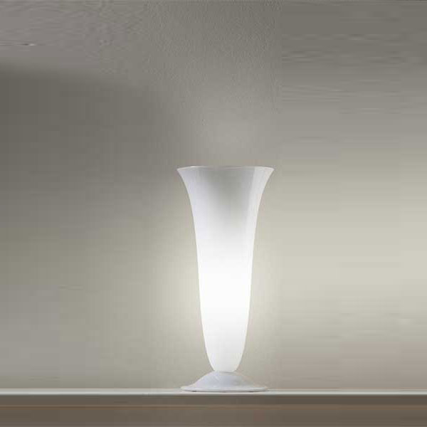 White Goto Small Table Lamp Halogen Non Dimmable By Vistosi