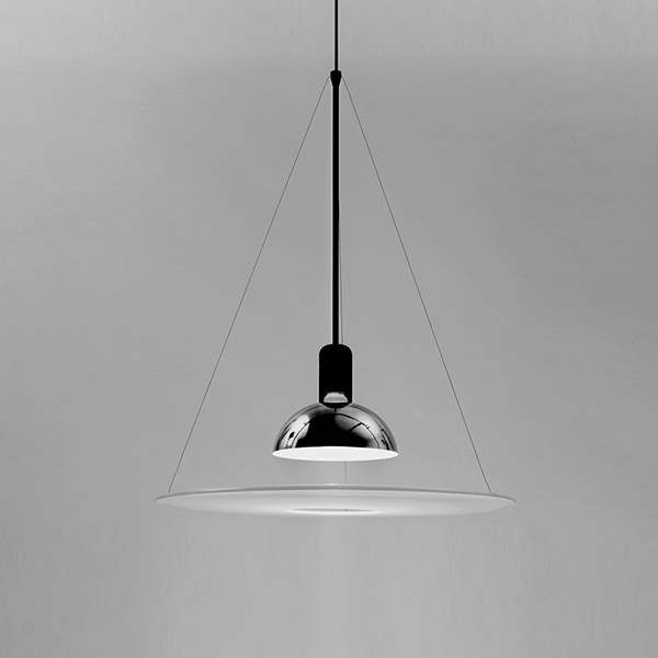 Chrome Suspension Lamp (LED, Dimmable) Flos