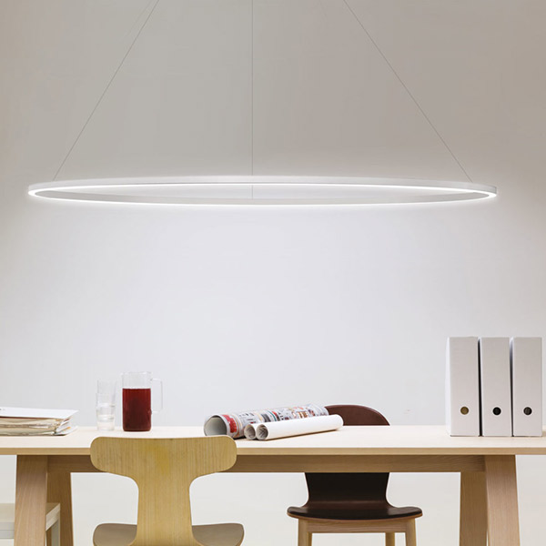 Ellisse Major Pendant With Downlight