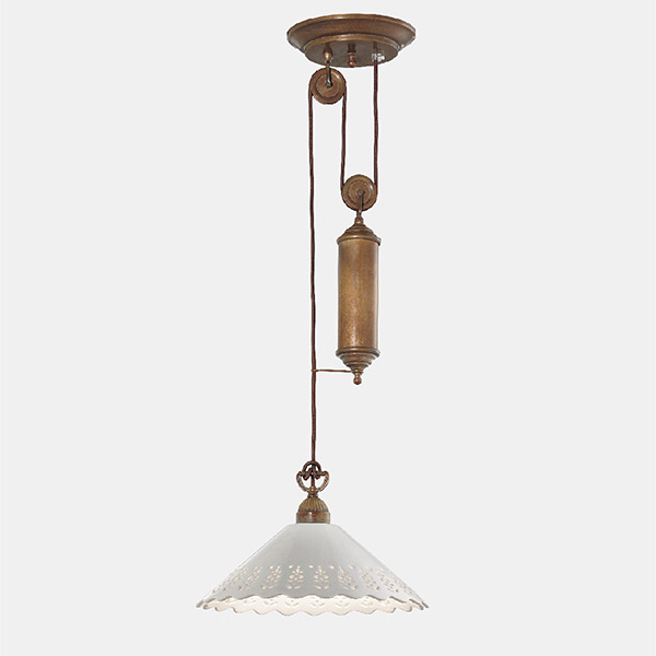 Fior Di Pizzo Rise and Fall Suspension Lamp - C