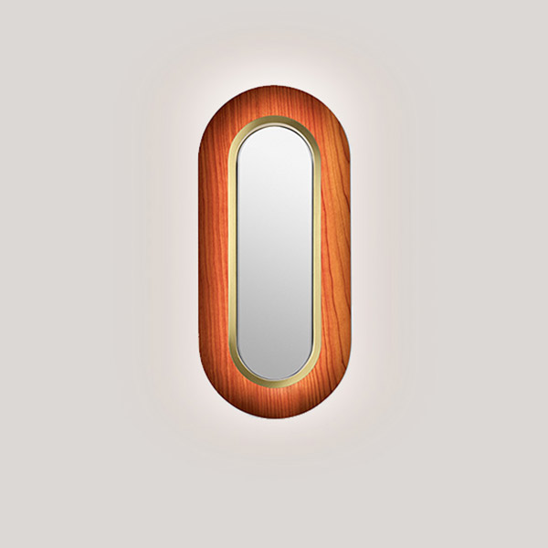 Lens Oval Wall Lamp - Gold