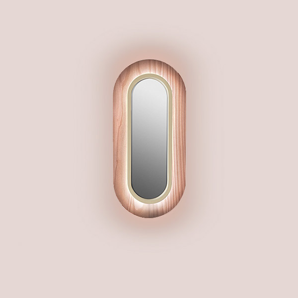Lens Oval Wall Lamp - Matt Ivory