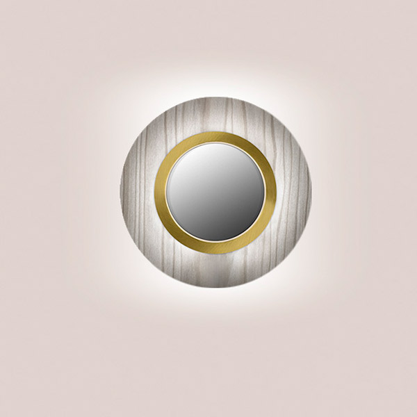 Lens Circular Wall Lamp - Gold