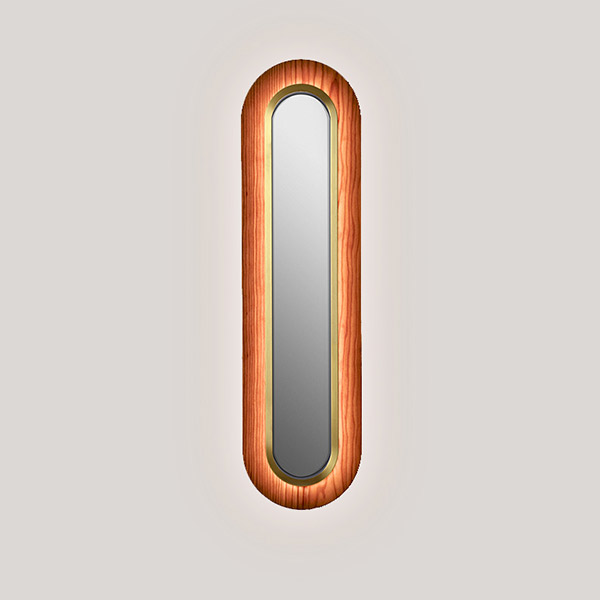 Lens Super Oval Wall Lamp - Gold