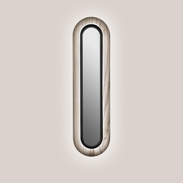 Lens Super Oval Wall Lamp - Matt Black