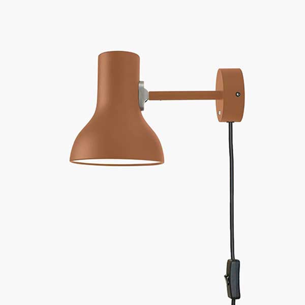 Type 75 Mini Wall Lamp - Margaret Howell - Sienna Edition With Plug & Cable