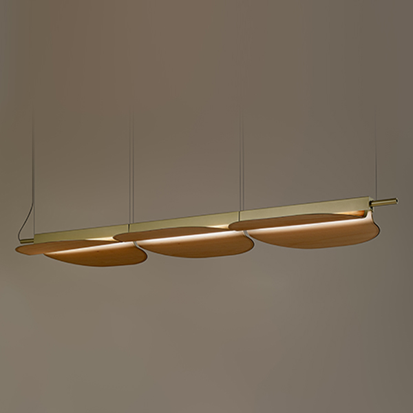 Omma 3 Leaves Suspension Lamp - Gold