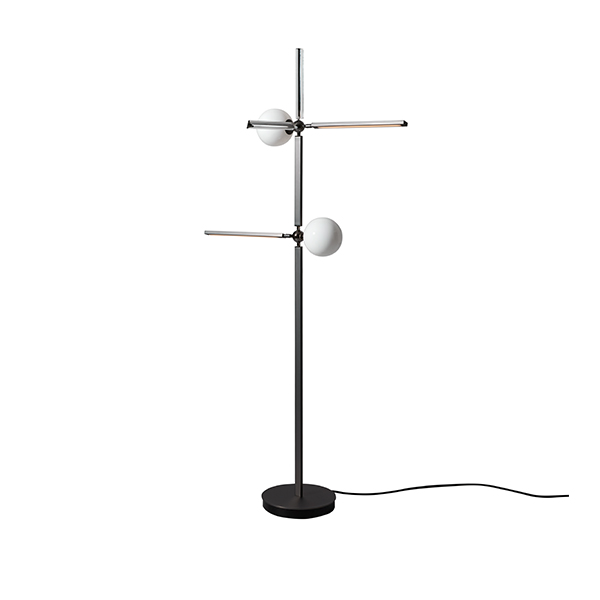 Pinocchio Floor Lamp With Matte Black Nickel Structure