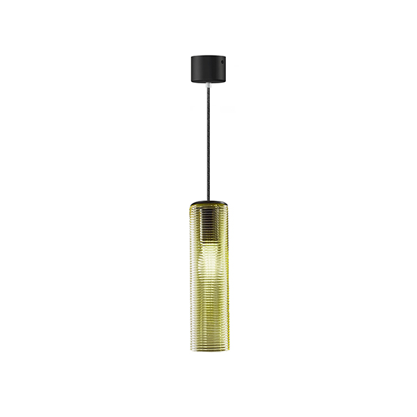 Clio Suspension Lamp With Black Canopy