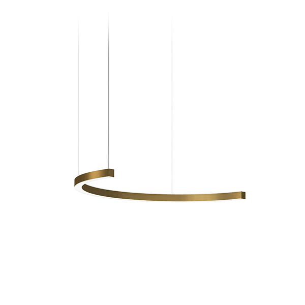 Brooklyn Round Suspension Lamp - Semicircular Shape 100cm