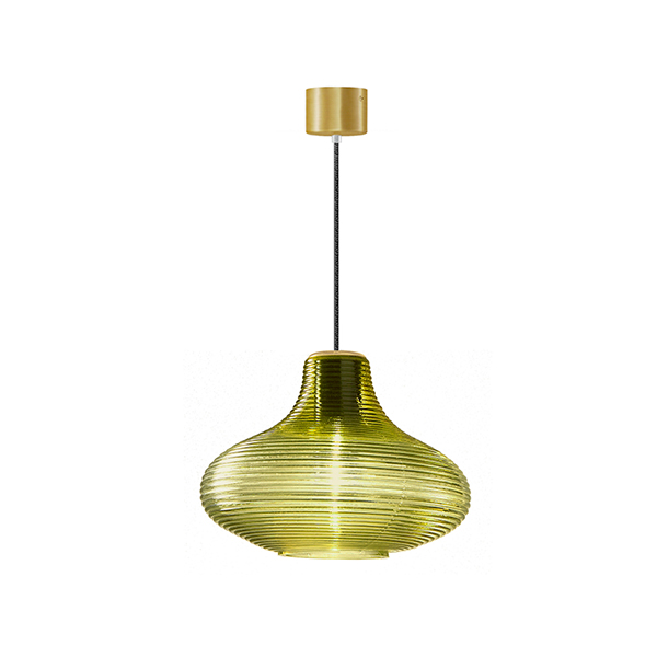 Emma Suspension Lamp With Matt Brass Structure