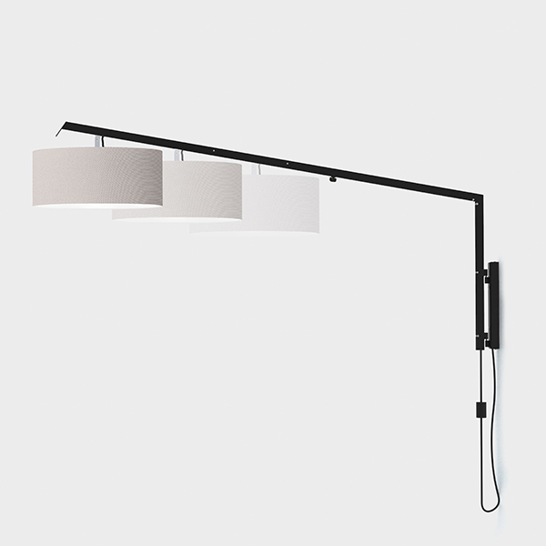 Angelica L170 Outdoor Wall Lamp - Black Structure