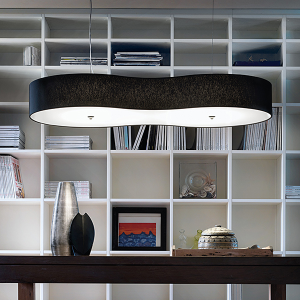 Ottovolante L-100 Suspension Lamp - Pleated Fabric