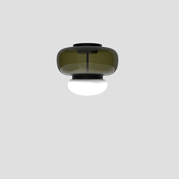 Faro Small Ceiling Lamp With Matt Black Frame