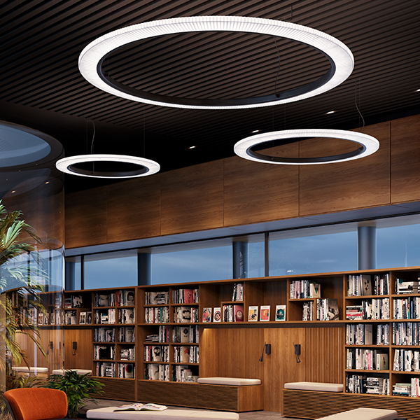 Roda 120 Suspension Lamp With Recessed Canopy