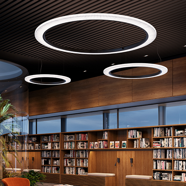 Roda 150 Suspension Lamp With Recessed Canopy