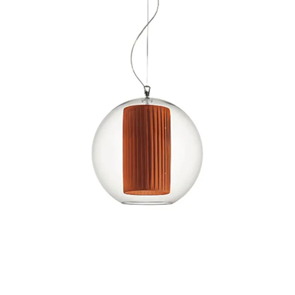 Bolla Ellisse ø50 Pendant - Pleated Ribbon Fabric