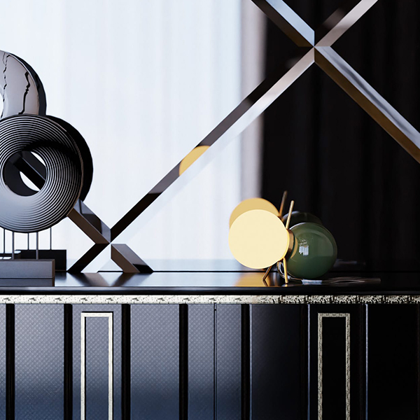Tiltlit 7412 Table Lamp - Glossy Brass Frame