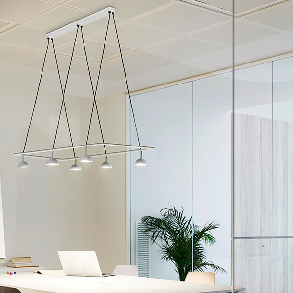 Cupolina Suspension - T-3935 With Surface White Canopy