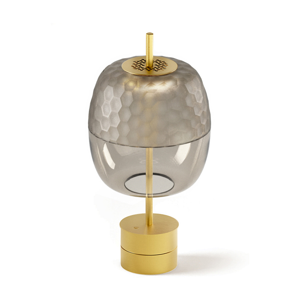 Adamas 23 Table Lamp - Smoke Grey Glass