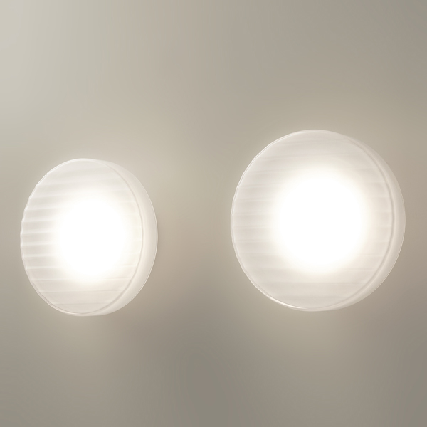 Côte 48cm Wall Lamp - Frosted White Glass