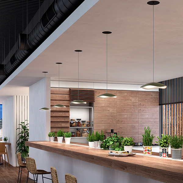 Valentina S-24 Suspension Lamp With Recessed Canopy